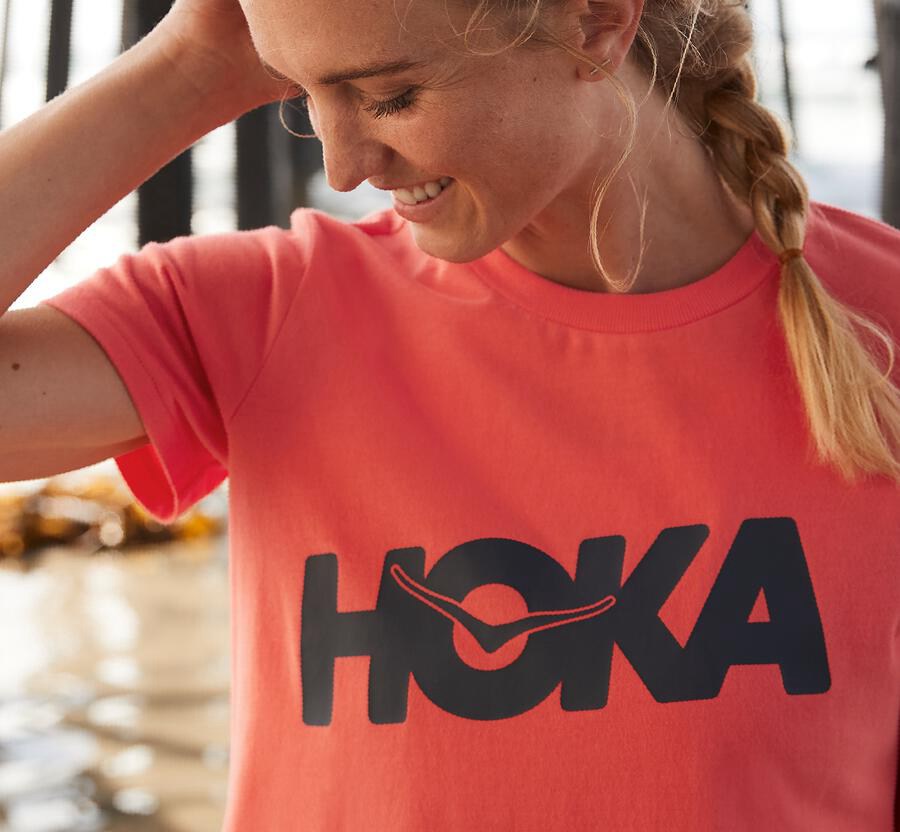 Hoka One One Gömlek Kadın Turuncu - Brand - PW3480127